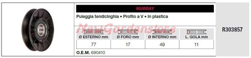 Puleggia tendicinghia murray - tendicinghia,